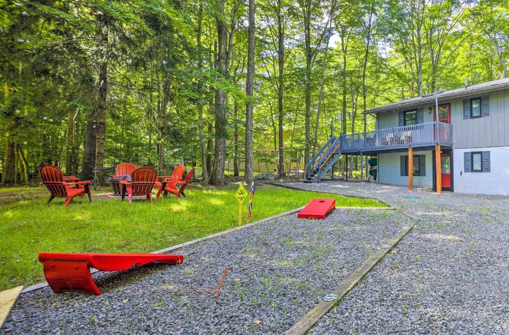 Gouldsboro House | Wraparound Deck Big Bass Lake Home in Gouldsboro