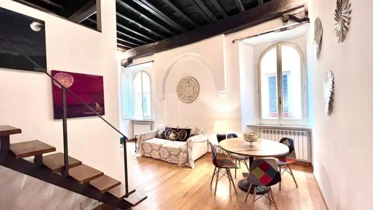 Rione VIII Sant'Eustachio Apartment | XV century Palazzetto Loft - The Angeli's Ap. - couples & kids Rome City Centre