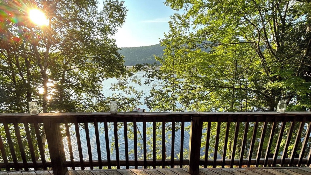 Schroon Lake Ski Chalet | Year-round Adirondack chalet style home with 92' of Schroon Lake frontage