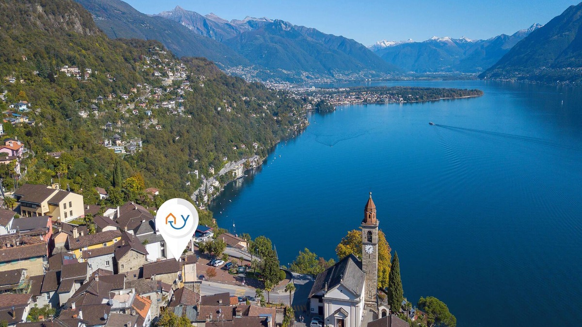Ronco sopra Ascona Apartment | Yellow view apartment, Ronco sopra Ascona, Switzerland