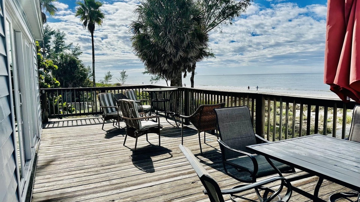 Indian Shores Cottage | Your own private Beachfront Home On the Sands of the Gulf. Can't get any closer