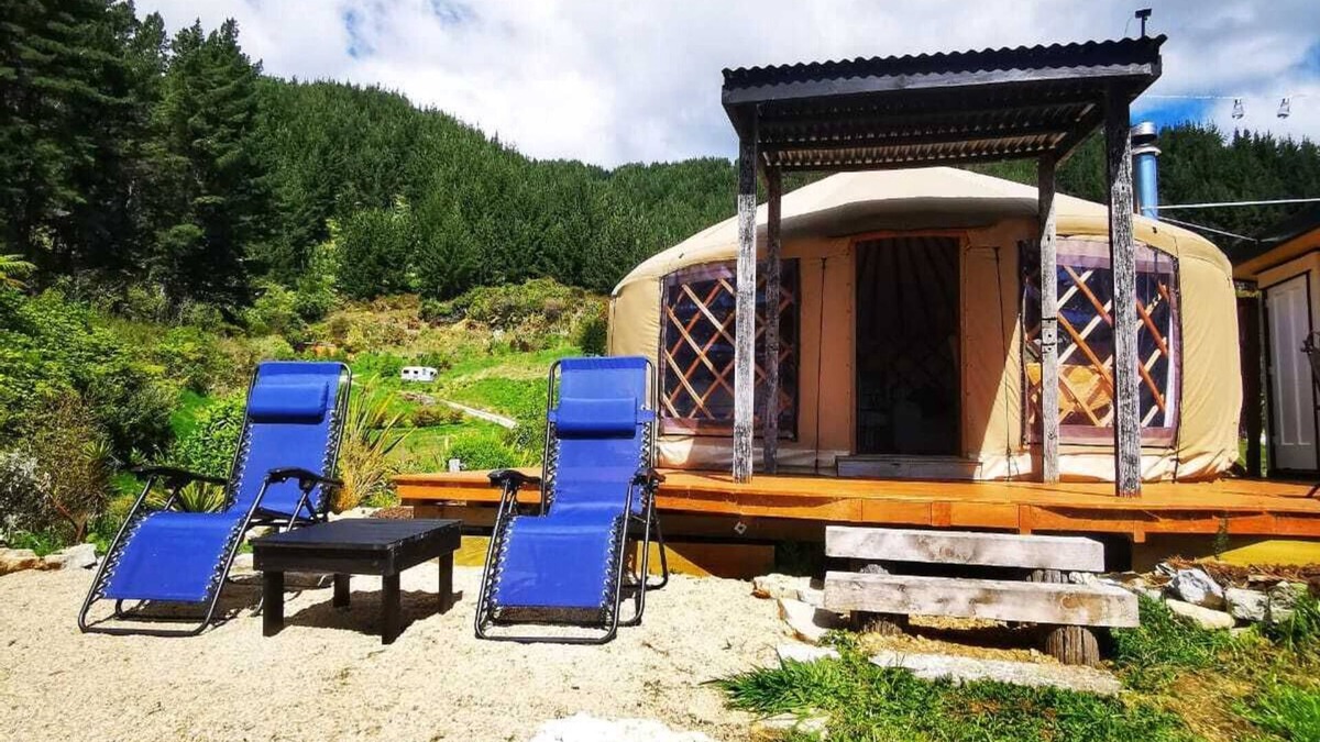 Tata Beach House | Yurt at Petal Creek Farm
