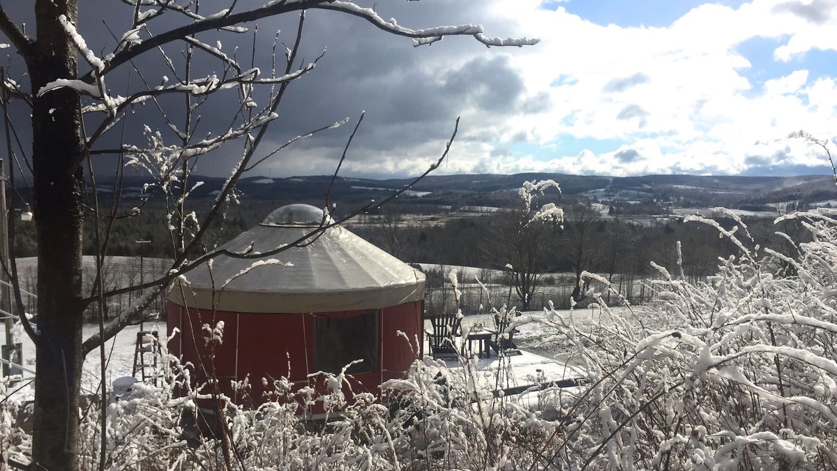 Waterville House | Yurt rental on 80 private floors