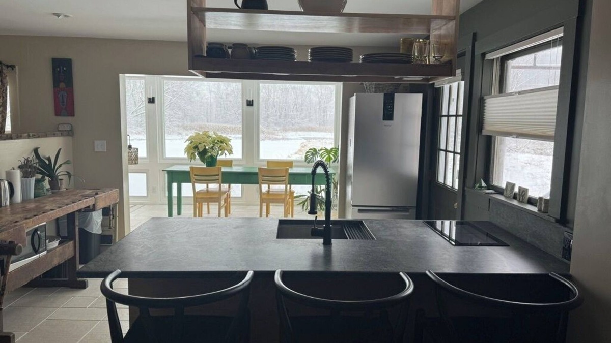 Great Barrington Apartment | Zen Riverfront studio w/Spa steam shower, wood stove, SKI Catamount/Butternut