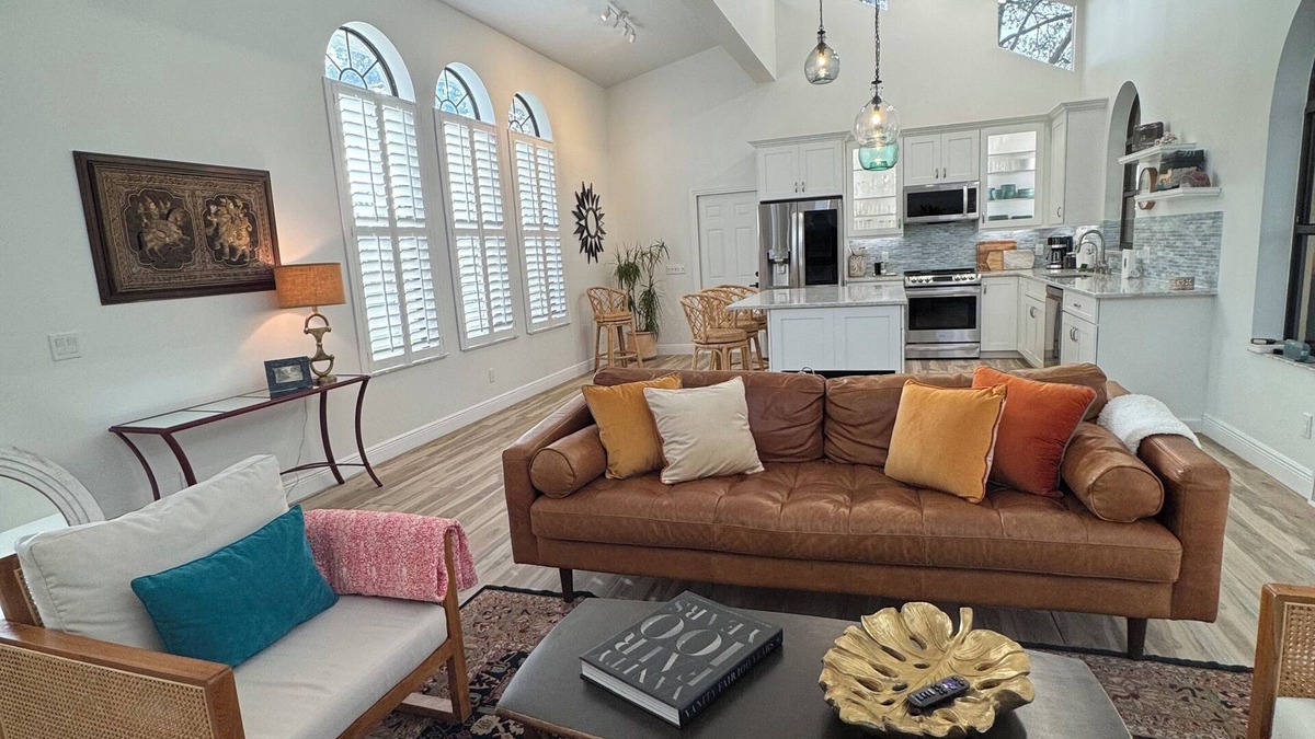 Hobe Sound House | Zephyr House in Zeus Park - Walk to Beach & Dining, Game Room, Screen Patio Boho