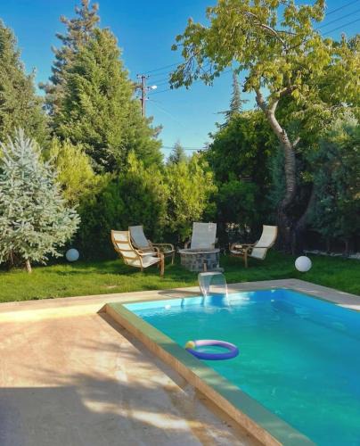 Tepebası Villa | Zeytinli villa ısıtmalı havuzlu