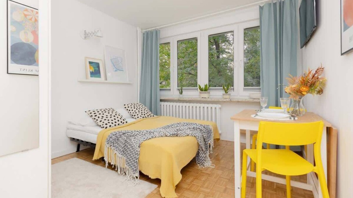 Saska Kepa Apartment | Zwycięzców 4B | Colorful Studio | Near PGE