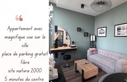 Lons-le-Saunier Apartment | Évasion Urbaine, Vue sur la ville