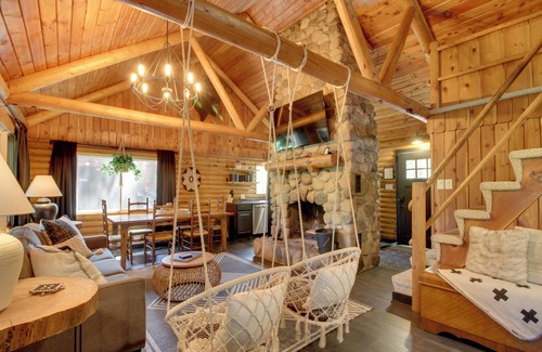 Breezy Point Cottage | 1 Mi to Beach & Lake: Breezy Point Cabin w/Yard!