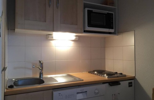 Vallandry Apartment | 180m from resort center, 1st floor, view valley, balcony, tv, ski locker, 24m², Peisey-Vallandry
