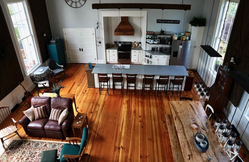 Stephens City House | 19th Century Renovated Church Building. A spacious sanctuary retreat.