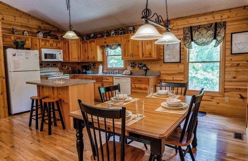 Eagle Mountain Cabin | 2 Bedrooms, 3 Baths with Hot Tub, WiFi, Fire Pit. Sleeps 8.