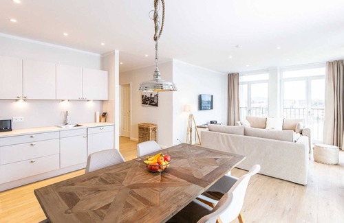 Travemuende Apartment | 2 bedrooms, direct view of the Trave, own sauna (31) - Dockside Travemünde