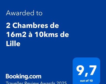 Beaucamps-Ligny Bed & Breakfast | 2 Chambres de 16m2 à 10kms de Lille