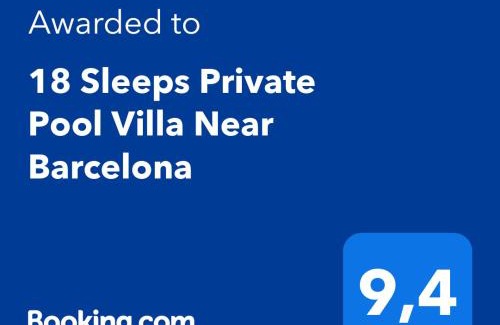 Rocafort Villa | 21 Sleeps Private Pool Villa & BBQ Near Barcelona