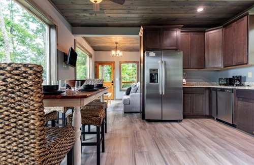Chalet Village North Cabin | 2BD Cabin w/Hot Tub! Pool +Near TOWN