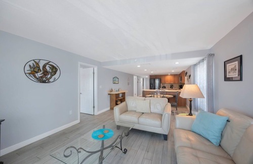 Madeira Beach Condo | 3 Bedroom 2 Bath Beach View #105 Beach Place Condos
