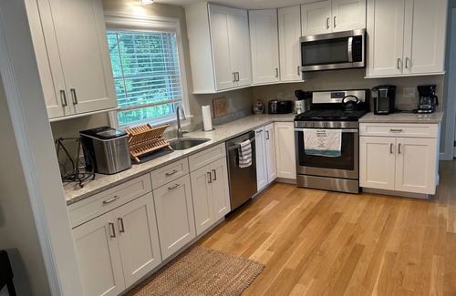East Falmouth House | 4-bedroom waterfront house in E. Falmouth with WiFi, AC, Hot Tub, Private Beach