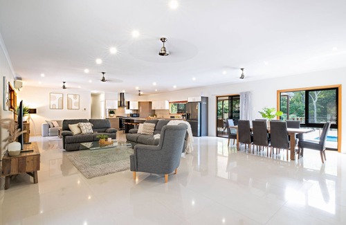 Woodwark House | 5-Bedroom Luxury Retreat with Open Living and a Large Pool