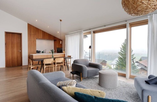 Degen Apartment | 5* Panoramic Eco Design Apartment in Lumnezia (8 Pers. - near Flims /Laax)