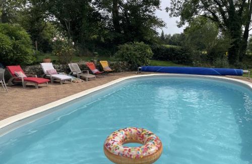 Saint-Sauveur-de-Carrouges House | 6-Bed Farmhouse Sleeps 13 Pool & Pet Friendly