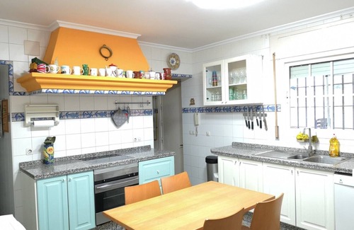 Valdelagrana Ski Chalet | 6 bedroom villa on the harbor beach with wifi, pool, barbecue