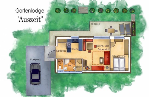 Labientschach House | 65 m² House ∙ 1 bedroom ∙ 2 guests