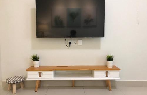 Kluang Apartment | 75 Cozy Home - Homestay Kluang (Gated and Guarded, Northern European Interior)