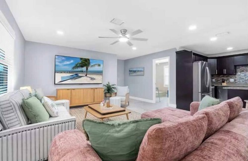 Whitney Beach House | 8 mi to AMI, Heated Pool, Game Room, Karaoke Room!