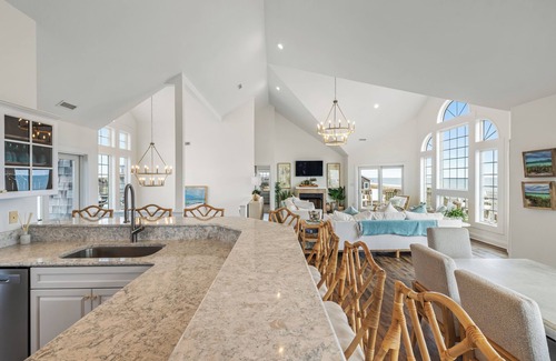 Frisco House | 8BR Oceanfront in OBX w/Heated Pool & Hot Tub!
