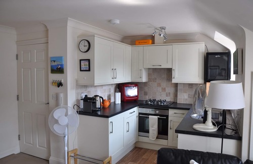 Swanage Apartment | A lovely quiet new flat 50 yards from the beach in the centre, parking included.