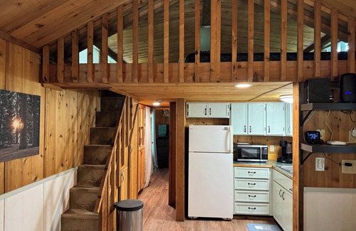 Boone Cabin | A Tiny Slice of Heaven in Boone is a charming retreat nestled in the mountains.