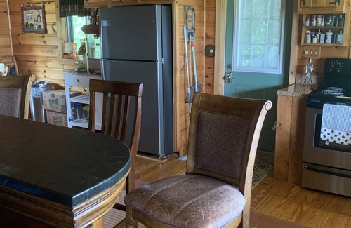 Ellenburg Depot Cabin | Adirondack log cabin on Chazy Lake NY