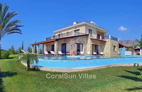 Argaka Villa | Amazing Luxury Villa, Enormous Heated Pool Jacuzzi, Gym, Games Room In Paphos,