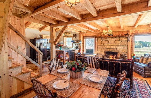 Seaman Cabin | Amish-built cabin, serene and peaceful with pond and private dock for fishing.