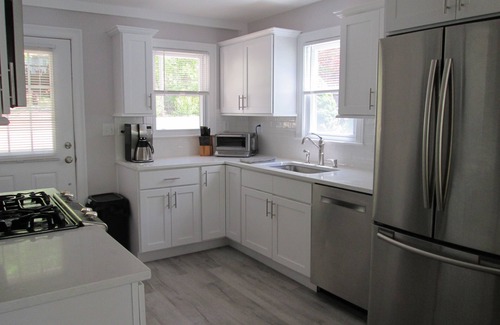 Lebanon House | Amston Lake waterfront home, aluminum boat with electric motor provided