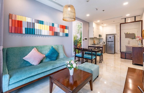 Ben Nghe Apartment | AN HOME offers a home-away-from home, centrally located at Vinhomes Golden River