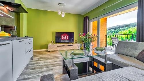 Swieradow-Zdroj Apartment | Apartament 18 Resort Izerski obok Sky Walk z ogólnodostępną sauną - 5D Apartments