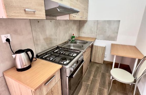 Brzeziny House | Apartament 4 osobowy obok Szpitala Brzeziny 2 pokoje Prywatna łazienka i kuchnia 32m2