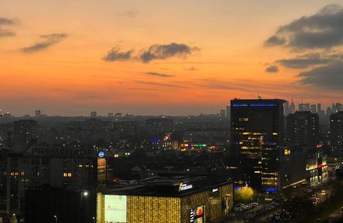 Praga Poludnie Apartment | Apartament SKYSCRAPPER z widokiem na panoramę Warszawy