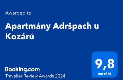 Adrspach House | Apartmány Adršpach " U Kozárů "