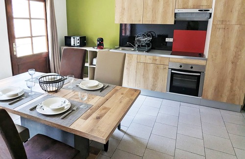Villefranche-de-Conflent Apartment | Apartment with balcony mountain view Le Fort 2 Résidence Les Rosalys
