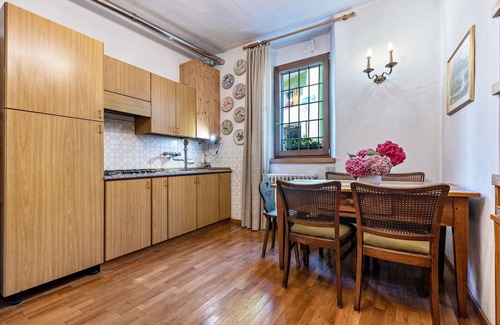 Sella Giudicarie Apartment | Apartment "Casa Nel Borgo Iris" with Mountain View and Shared Garden