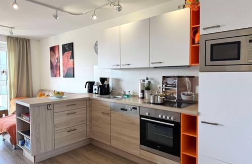Wurster Nordseekuste Apartment | Apartment "de Roggenbloom", 200 m to the sea, max. 4 persons, swimming pool (neighboring house)