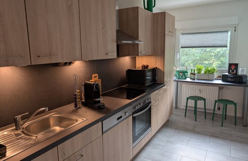 Unterkirnach Apartment | Apartment 'Fuchsbau' with Lake View and Balcony
