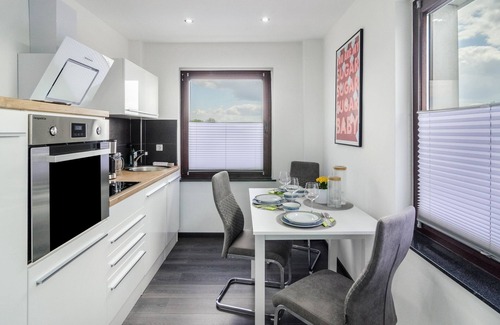 Bant Apartment | Apartment 'Moin, Die Ferienwohnung' with its own private little meadow and Wi-Fi