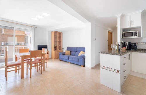 Mareny Barraquetes Apartment | Apartment 'Palmeretes 1°linea' with Sea View, Balcony and Wi-Fi