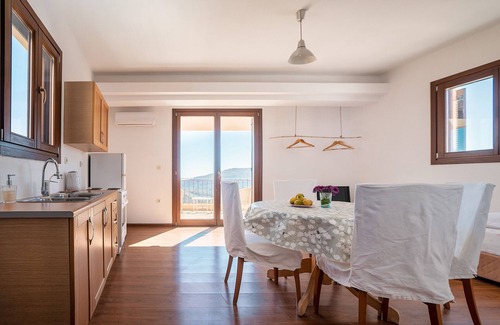 Filerimos Apartment | Apartment 'Rhodes Retreat - Persefoni's Loft' with Sea View, Wi-Fi and Air Conditioning