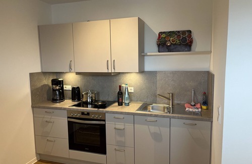 Versmold Apartment | Apartment 'Seeblick' with Balcony and Wi-Fi