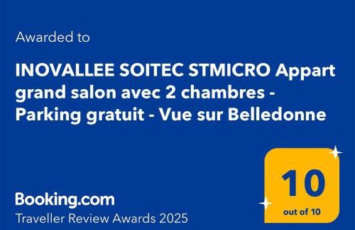 Montbonnot-Saint-Martin Apartment | Appart 65m2 avec 2 chambres dans ferme rénovée - Parking gratuit - Grande vue montagnes
